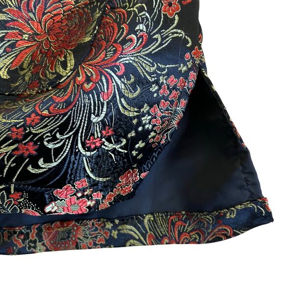 Robert Louis Vtg Oriental Traditional Asian Style Silk Blend Jacket Cheongsam - Picture 12 of 16